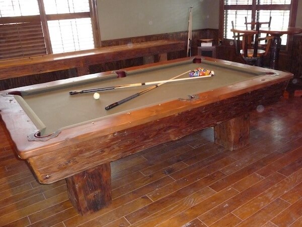 King Ranch Texas pool table