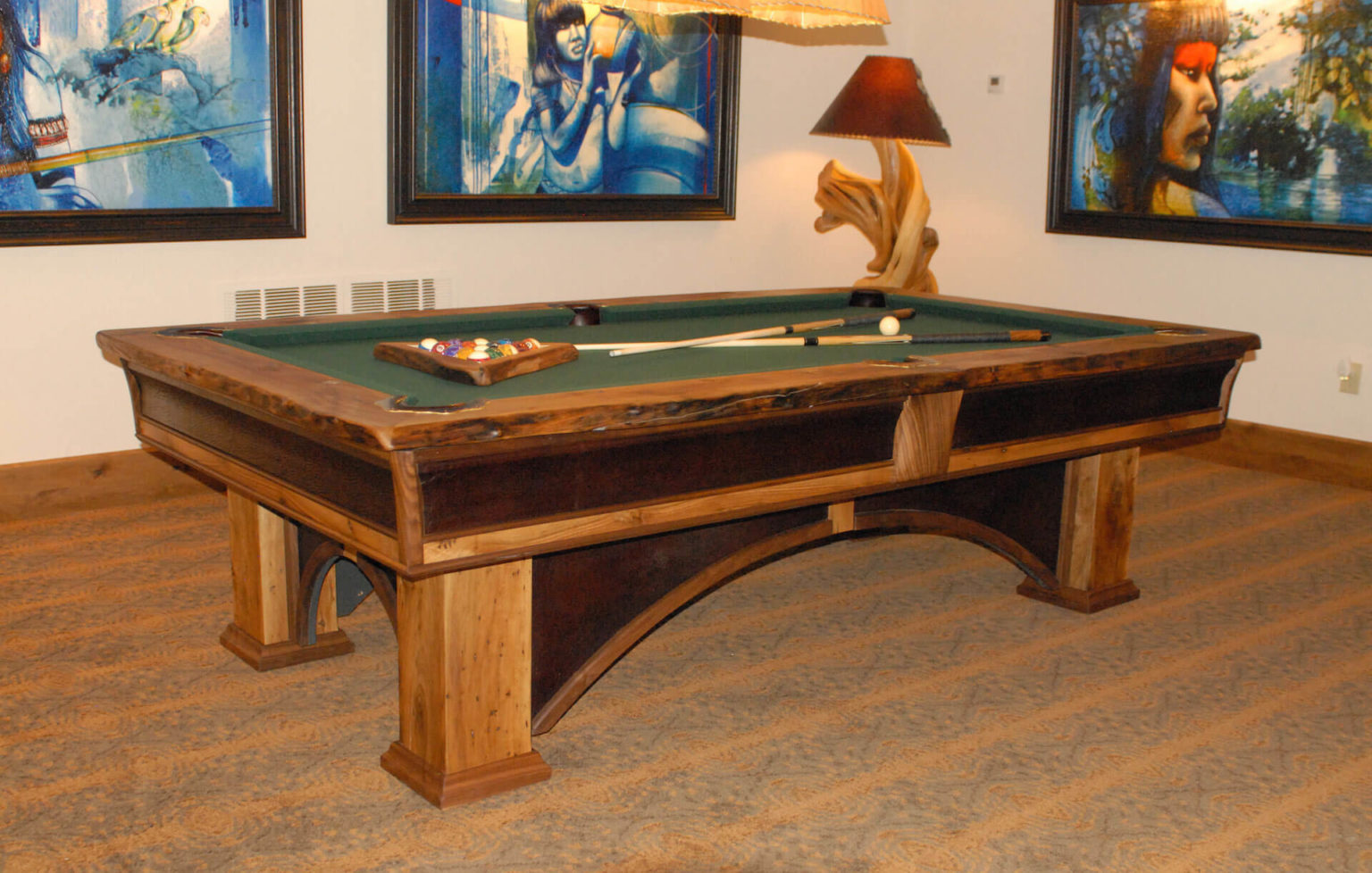 Southwestern Pool Tables Rustic Pool Table Aspen Rustic Inc. Custom Built Game Room Furniture