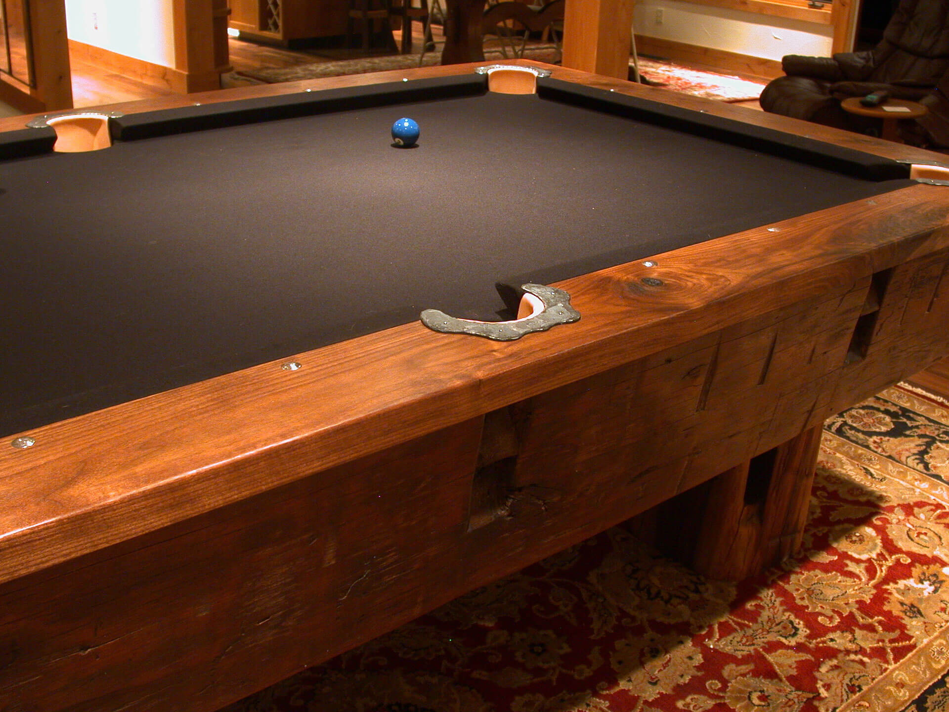 Reclaimed wood pool table discount